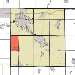 Location of Olive Township in Elkhart County