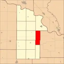 Location in Dixon County