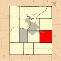 Location in Tippecanoe County