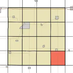Location of Victoria Township within Cass County