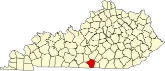 State map highlighting Cumberland County