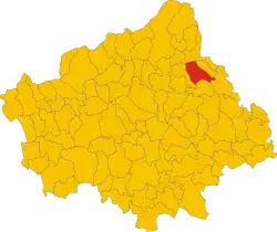 Godega within the Province of Treviso