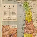 Map of Chile's Norte Grande, late 19th century