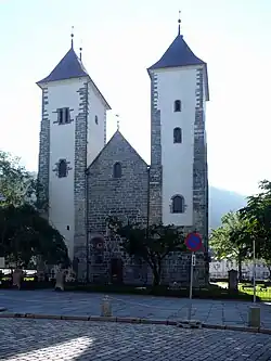 The newly restored exterior front facade (2015)