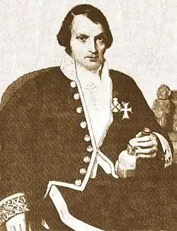 Portrait of Mariano Eduardo de Rivero y Ustáriz, Peruvian scientist