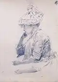 Louise Quivoron (Study for On the Terrace at Sèvres)