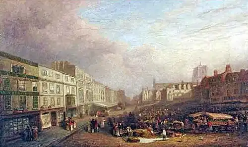 Market Place, Norwich (1842), Norfolk Museums Collections