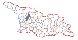 Location of the municipality within Georgia