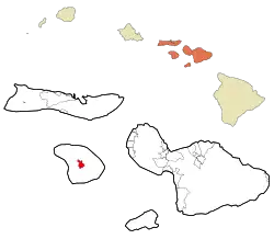 Location in Maui County and the state of Hawai‘i