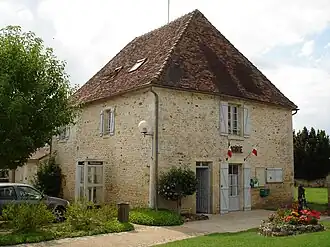 The town hall in Mauvières