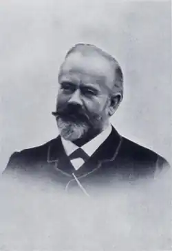 Max Weber Sr. in 1888, facing forward and looking left