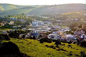 Panoramic view of Mbabane