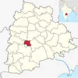 Location in Telangana