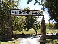 Medicine Park cobblestone archway ... cobblestone archways garnished the Wichita Mountains landscape in the mid-twentieth century