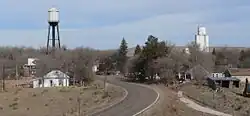 Merriman, seen from the south along Nebraska Highway 61