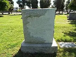 Grave site of Collins Rowes Hakes (1837–1916) and Mabel Ana Morse Hakes (1840–1909), Block #70.