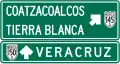 Advance directional sign
