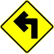 SP-7: Sharp curve (left)
