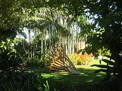 Artwork in the garden.