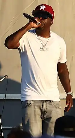 Lil' Keke performing at Missouri City Juneteenth Celebration in 2024