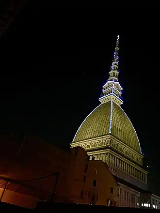 Decorated in LED lights for the 110th anniversary of the establishment of Aem/Iren