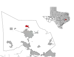 Location of Willis, Texas