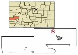 Location in Montrose County, Colorado