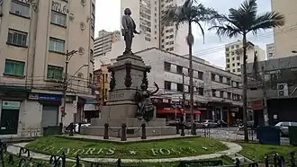 Gomes's tomb located at Bento Quirino Square, on his hometown, Campinas.
