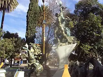 Monument at the main square of Cliza