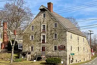 Moravian Grist Mill in Hope, now the Inn at Millrace Pond