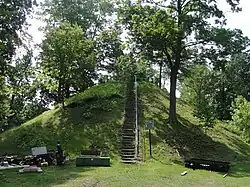Mound Cemetery mound, known as the Great Mound or Conus.
