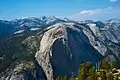 Mount Watkins viewed from Half Dome. (line parent Mount Hoffmann on the horizon)