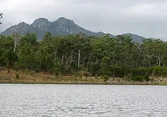 View of Mount Castletower from Lake Awoonga