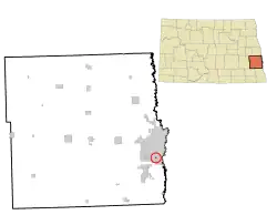 Location of Prairie Rose, North Dakota