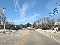 Route 23 northbound in Stockholm