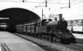NS 6024 with a train to Roosendaal at Rotterdam D.P. station. (May 1935)