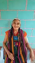 Indigenous woman from Santo Domingo de Guzmán, El Salvador.