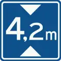 L1: No vehicles over height shown, underpass