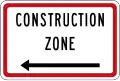 Construction Zone (to the left)