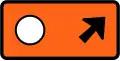 Detour - follow circle symbol (veer right)