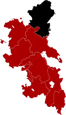 Newport Hundred (black) shown in Buckinghamshire
