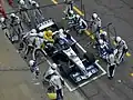 Nick Heidfeld makes a pitstop at the 2005 San Marino Grand Prix