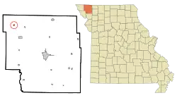 Location of Elmo, Missouri
