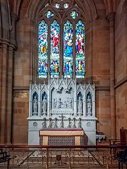 Chapel of St Peter with reredos depicting Jesus entrusting St Peter with the Keys to the Kingdom of Heaven