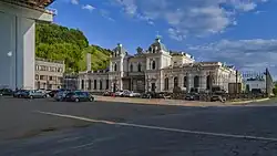 The current view of the former Kazansky railway station, converted into the office of the Novakard company