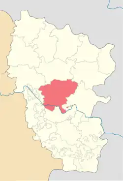 Location of Novoaidarskyi Raion