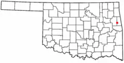 Location of Rocky Mountain, Oklahoma