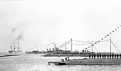 Wicher, Wilk, Ryś, and Żbik. Dar Pomorza visible in the background.