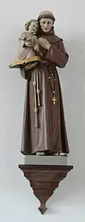 St Anthony holding Baby Jesus