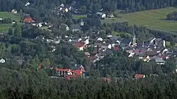 Bischofsgrün seen from Ochsenkopf